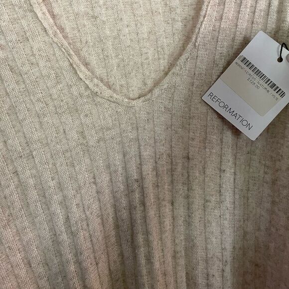 REFORMATION Amanita Relaxed Fit Tunic Shift Dress Natural Oatmeal color XS/S NWT - Picture 8 of 10